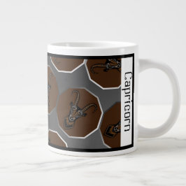 Capricorn Zodiac Anpassbare große Tasse