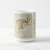 Capricorn Zodiac Antique Astronomisches Diagramm Kaffeetasse (Mittel)