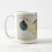 Capricorn Zodiac Antique Astronomisches Diagramm Kaffeetasse (Links)