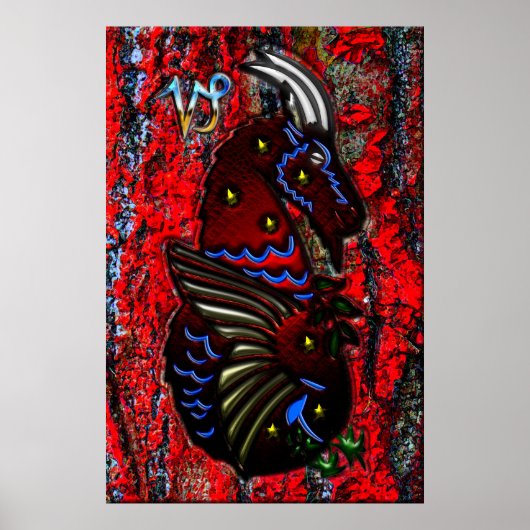 Capricorn Zodiac Art Poster (Vorne)