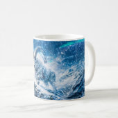 Capricorn Zodiac as Majestic Ram Under Aurora Sky Kaffeetasse (VorderseiteRechts)
