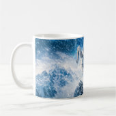 Capricorn Zodiac as Majestic Ram Under Aurora Sky Kaffeetasse (Links)