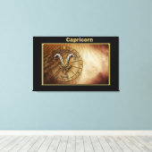 Capricorn Zodiac Astrologie Design Leinwanddruck (Insitu (Holzboden))