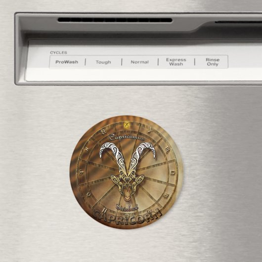 Capricorn Zodiac Astrologie Design Magnet (In Situ (Geschirrspüler))