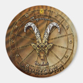 Capricorn Zodiac Astrologie Design Magnet (Vorne)