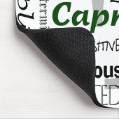 Capricorn Zodiac Astrologie Eigenschaften Collage Mousepad (Ecke)