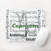 Capricorn Zodiac Astrologie Eigenschaften Collage Mousepad (Mit Mouse)