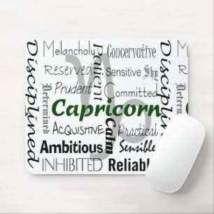 Capricorn Zodiac Astrologie Eigenschaften Collage Mousepad