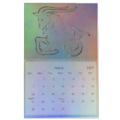 Capricorn Zodiac Astrologie Farbige Zeichen Kalender (Mär 2027)