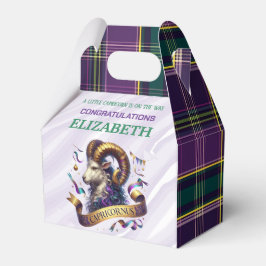 Capricorn Zodiac Baby Shower 4"w x 2.5"l x 5"h Geschenkschachtel