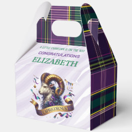 Capricorn Zodiac Baby Shower 5"w x 3"l x 6.5"h Geschenkschachtel