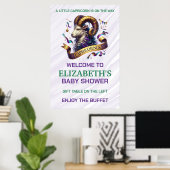 Capricorn Zodiac Baby Shower Poster (Heimbüro)