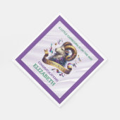 Capricorn Zodiac Baby Shower Serviette (Ecke)