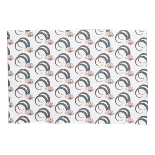 Capricorn Zodiac Boho Dekoration für Teens, Dorm Kissenbezug (Vorderseite)