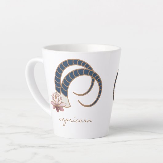 Capricorn Zodiac Boho Tasse (Linke Ecke)