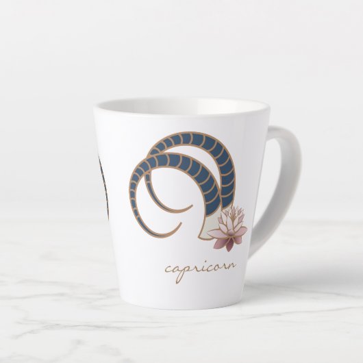 Capricorn Zodiac Boho Tasse (Rechte Ecke)