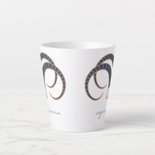 Capricorn Zodiac Boho Tasse (Vorderseite)