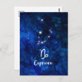 Capricorn Zodiac Constellation Galaxy Celestial Postkarte (Vorne/Hinten)