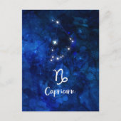 Capricorn Zodiac Constellation Galaxy Celestial Postkarte (Vorderseite)