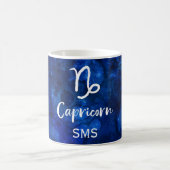 Capricorn Zodiac Constellation Galaxy Sky Monogram Kaffeetasse (Mittel)