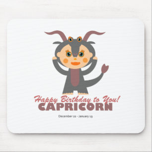 Capricorn Zodiac für Kinder Mousepad