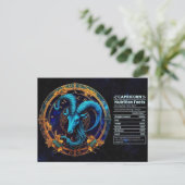 Capricorn Zodiac Geburtstagskarte Postkarte (Stehend Vorderseite)