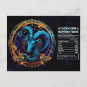 Capricorn Zodiac Geburtstagskarte Postkarte (Vorderseite)