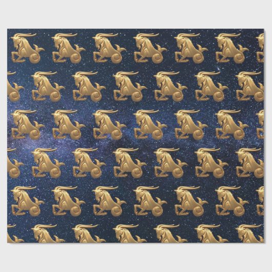Capricorn Zodiac Geschenkpapier (Flach)