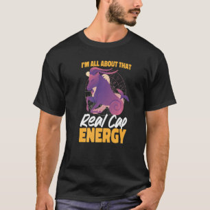 Capricorn Zodiac Ich bin ganz über diese echte Cap T-Shirt