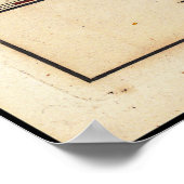 Capricorn Zodiac Illustration John Bevis 1750 Poster (Ecke)