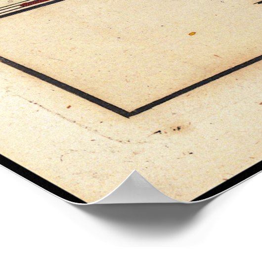 Capricorn Zodiac Illustration John Bevis 1750 Poster (Ecke)