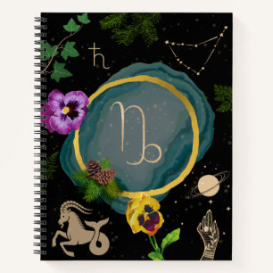 Capricorn Zodiac Journal Notizblock