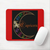 Capricorn Zodiac Moon Mousepad (Mit Mouse)