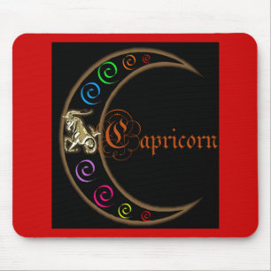 Capricorn Zodiac Moon Mousepad