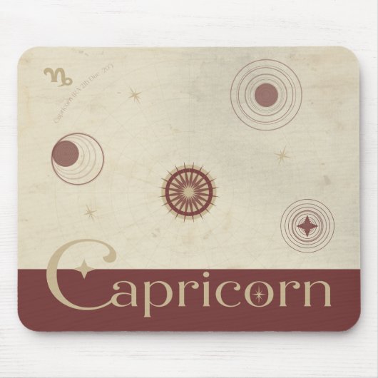 Capricorn Zodiac Mousepad (Vorne)