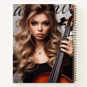 Capricorn Zodiac Musician Bass Notizblock (Rückseite)