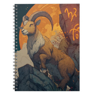 Capricorn Zodiac-Notebook Notizblock