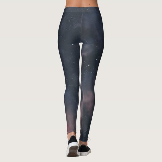 Capricorn Zodiac Pink Clouds Leggings (Rückseite)