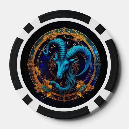 Capricorn Zodiac Poker Chips - Astrologie Chips (Rückseite)
