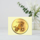 Capricorn Zodiac Postcard Postkarte (Stehend Vorderseite)