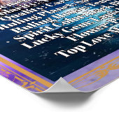 Capricorn Zodiac Poster Astrologie Fakten (Ecke)