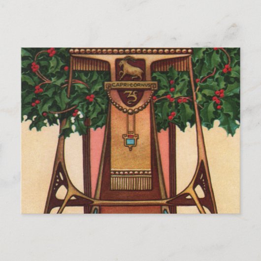 Capricorn Zodiac Postkarte (Vorderseite)