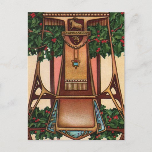 Capricorn Zodiac Postkarte (Vorderseite)