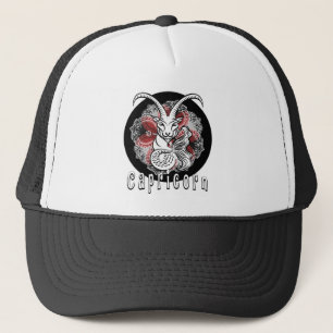 Capricorn zodiac-Schild Design von chennai Indipup Truckerkappe