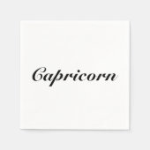 Capricorn Zodiac Sign Astrologie elegant klassisch Serviette (Vorderseite)