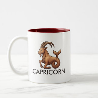 Capricorn Zodiac Sign Astrology Birthday Mug Zweifarbige Tasse