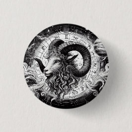  Capricorn Zodiac Sign Astrology Horoscope Art Button