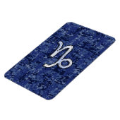 Capricorn Zodiac Sign auf der blauen digitalen Cam Magnet (Linke Seite)