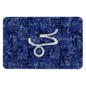 Capricorn Zodiac Sign auf der blauen digitalen Cam Magnet (Horizontal)