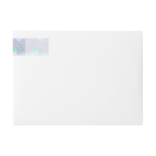 Capricorn Zodiac Sign auf Mutter von Pearl Nacre (Vorderseite)